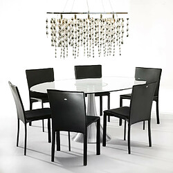 Acheter Karedesign Table en verre Grande Possibilita 180x120cm chromée et verre Kare Design