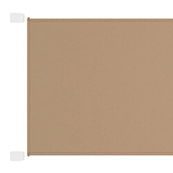 vidaXL Auvent vertical Taupe 100x800 cm Tissu oxford