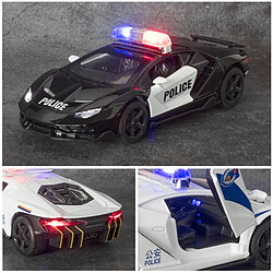 Acheter Universal 1/32 alliage moule coulée LP770 4 police modèle supercar sonore pull back sports car jouet enfant enfant