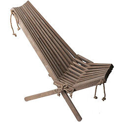 Ecofurn Chilienne en bois EcoChair Aulne gris.