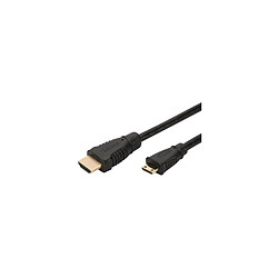 DIGITUS Câble de raccordement High Speed, HDMI-A-Mini HDMI-C ()