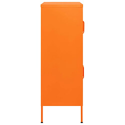 Avis vidaXL Armoire de rangement Orange 80x35x101,5 cm Acier