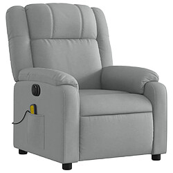 Avis Maison Chic Fauteuil Relax pour salon, Fauteuil de massage inclinable électrique gris clair tissu -GKD66688