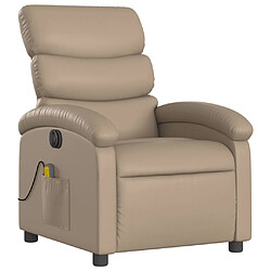 Avis vidaXL Fauteuil de massage inclinable électrique cappuccino similicuir