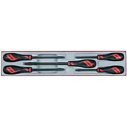 Teng Tools TTXMDTN Lot de 5 tournevis plats à impact électrique standard et de type PH