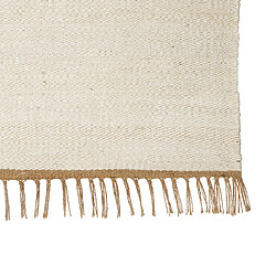 Beliani Tapis en jute 80 x 150 cm beige clair LUNIA pas cher