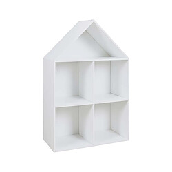 The Home Deco Kids Etagère maison en bois 4 cases Paul.