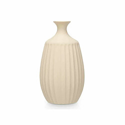 Avis Gift Decor Vase Beige Céramique 21 x 39 x 21 cm (2 Unités) Rayures