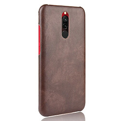 Avis Wewoo Coque Rigide Pour Xiaomi Redmi 8 antichoc Litchi PC + Etui en PU Marron