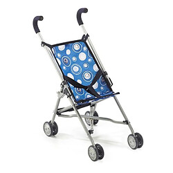 Bayer Chic 2000 Mini buggy Roma Design bleu avec motifs pour poupée