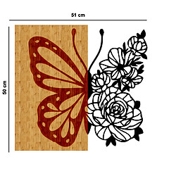 Avis EPIKASA Décoration Murale en Métal et Bois Papillon 2