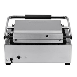 Grill Panini Professionnel Rainuré Simple - 380 x 395 mm - Bistro Buffalo pas cher