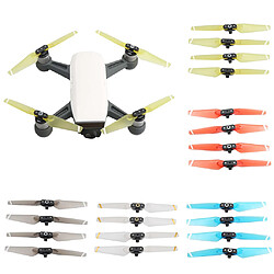 4 pcs accessoires d'hélice pour dji spark drone rc pièces de rechange blanc transparent pas cher