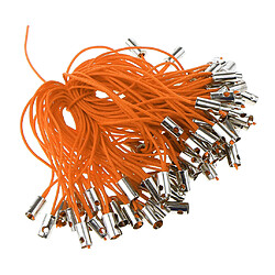 Acheter 100pcs mobile téléphone portable tressé lanière cordons lanières orange