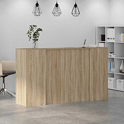 Avis vidaXL Bureau réception chêne sonoma 180x50x103,5 cm bois d'ingénierie