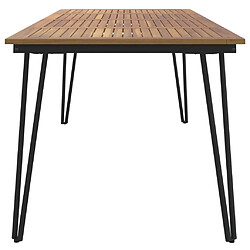 Acheter Maison Chic Table de jardin | Table d'extérieur avec pieds épingle à cheveux 180x90x75 acacia -GKD53813