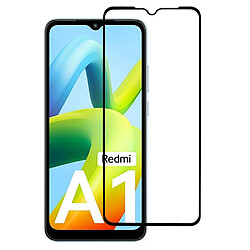 Protecteur écran en verre trempé impression sur soie pleine colle, anti-rayures pour votre Xiaomi Redmi A1 4G - transparent