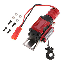 Treuil automatique à câblage acier pour chenille 1/10 RC D90 SCX10 TRX-4 rouge