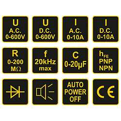 VOREL Multimètre numérique universel pas cher