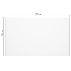 vidaXL Protecteur de table mat 160x90 cm 2 mm PVC pas cher