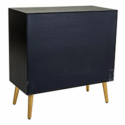 Commode Alexandra House Living Noir Doré Bois MDF pas cher