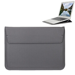 Wewoo Housse Étui gris pour ordinateur portable ultra-mince Tablette Tactile 11,6 pouces, Taille: 32.5x21.5x1cm Enveloppe universelle Style en cuir PU avec support