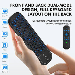 SANAG Telecommande Air Mouse Bluetooth, Universelle Telecommande De Voix Bluetooth Amelioree Avec Fonction Clavier Et Souris, 2.4G Usb 5.0 Ir Telecommande Clavier Souris Pour Android Tv Box, Remote