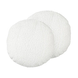 Beliani Lot de 2 coussins RUTABAGA 30 x 30 cm Unicolore Blanc