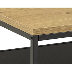 Avis Lisa Design Salida - table basse - bois et métal noir - 120 cm