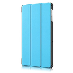 Acheter Etui en PU triple pli avec support bleu ciel pour votre Samsung Galaxy Tab S5e SM-T720/SM-T725