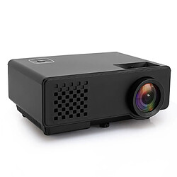 Wewoo Mini Vidéoprojecteur noir 800 * 768 1200 Lumens Mini LED Projecteur HD Home Theater avec télécommande, Support USB + VGA + HDMI + AV