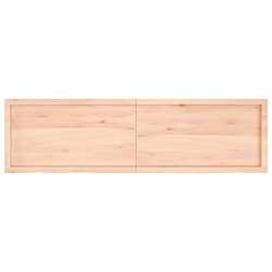 Acheter vidaXL Étagère murale 180x50x(2-4) cm bois de chêne massif non traité