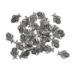 30 pièces argent tibétain entretoise charme perles diy bijoux conclusions abeille