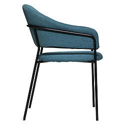 Atmosphera, Createur D'Interieur Fauteuil Dîner Siron Bleu canard - ATMOSPHERA