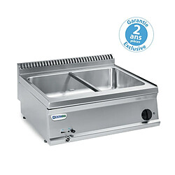 Bain marie GN 2/1 électrique à poser - 700 x 700 x 280 mm - Tecnoinox