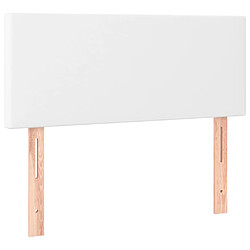 vidaXL Tête de lit Blanc 90x5x78/88 cm Similicuir