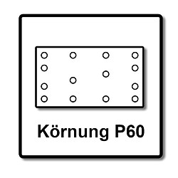 Festool STF 80x133 RU2/50 Bandes de ponçage Rubin 2 P60 80 x 133 mm - 50 pièces. ( 499047 ) pour ponceuses RTS 400, RTSC 400, RS 400, RS 4, LS 130