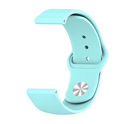 Wewoo Bracelet pour montre connectée en silicone monochrome appliquer la Samsung Galaxy active 22 mm sarcelle