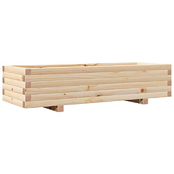 vidaXL Jardinière 110x40x26,5 cm bois de pin massif