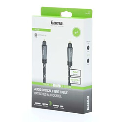 HAMA Câble audio à fibres optiques, connecteur ODT (Toslink), métal., 3,0 m