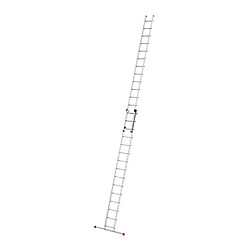 Echelle coulissante à main 2 plans 2x15 échelons en aluminium 8m40 Hailo ProfiStep Duo