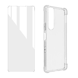 Avizar Pack Sony Xperia 10 III et 10 IV Coque Souple et Verre Trempé transparent