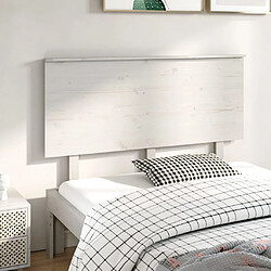 vidaXL Tête de lit Blanc 139x6x82,5 cm Bois massif de pin