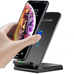 Chrono Support de chargeur sans fil pour Apple iPhone 12 Mini/12 Pro Max/11/SE 2020/Xs Max/XR/X/8 Plus, Samsung Galaxy Note 20 Ultra/10+/9/8/S21/S20/S7 S8 S9 S10+ S10e , OnePlus 8 Pro,(noir)