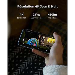 REOLINK Caméra 8MP Caméra Surveillance Extérieure PoE, 355° Pan & 90° Tilt, Suivi Auto, Détection Intelligente, Vision Nocturne Couleur 30m avec Projecteur, Audio Bidirectionnel, IP65