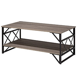 Beliani Table basse Panneau de particules de bois Taupe BOLTON pas cher