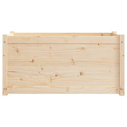 vidaXL Jardinières 2 pcs 100x50x50 cm Bois de pin massif pas cher