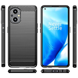 Htdmobiles Coque pour Oppo Reno 8 Lite 5G / OnePlus Nord N20 5G - housse etui silicone gel carbone + film ecran - NOIR