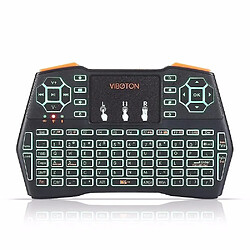 Universal I8 Plus 2.4g Wireless Three Color Backlit English Mini Keyboard TouchPad Airmoule pour TV Box Smart pas cher