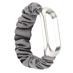 Bracelet en métal Tissu avec boucle gris pour votre Xiaomi Mi Band 4/Mi Band 3